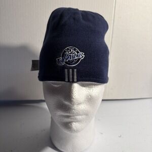 Utah Jazz Adidas NBA Vtg Reversible Winter Beanie‎ Knit Sports Hat Ski Skull Cap